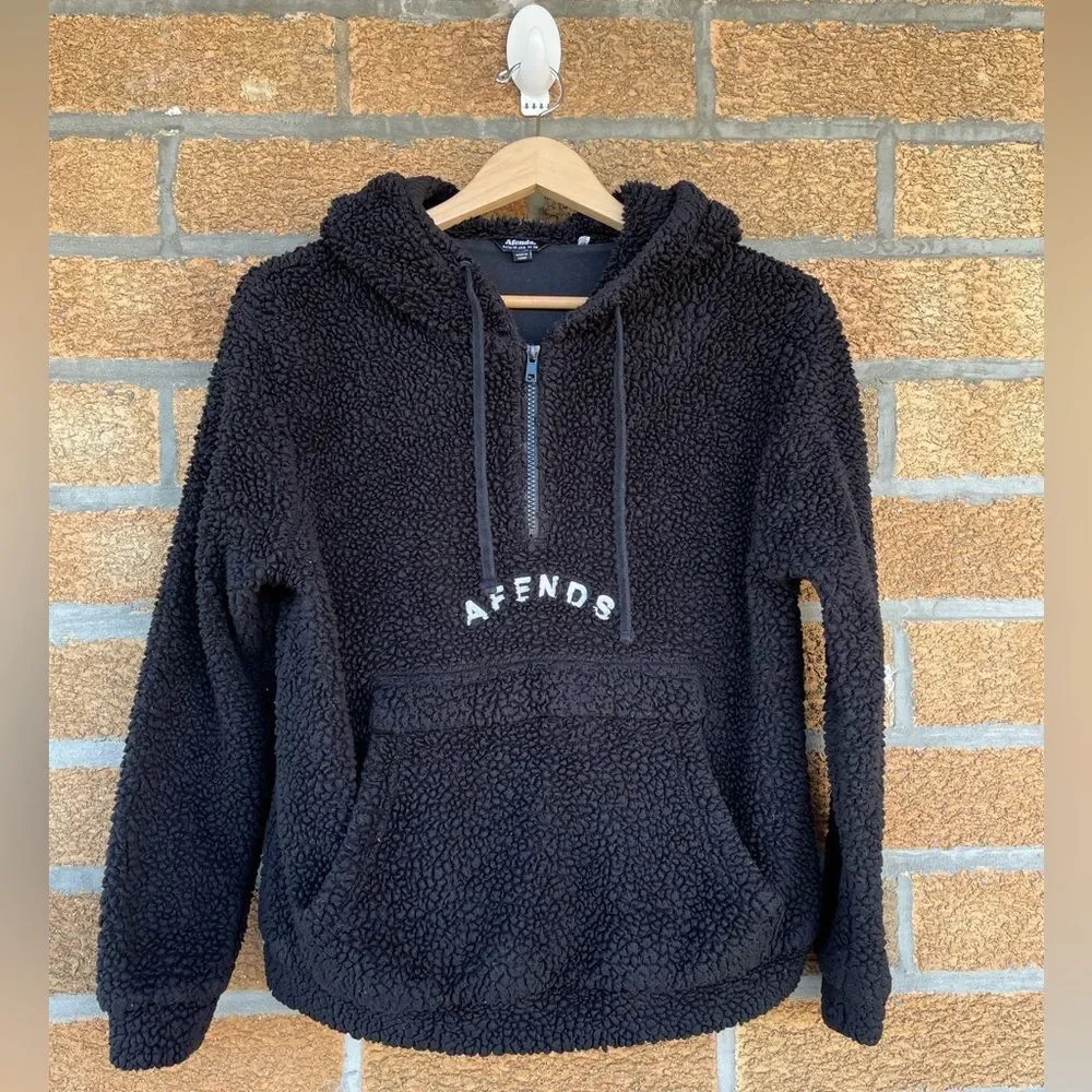 Afends Sherpa hooded sweater small